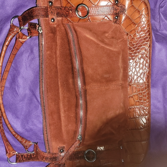 Furla all suede designer bag - Picture 2 of 8